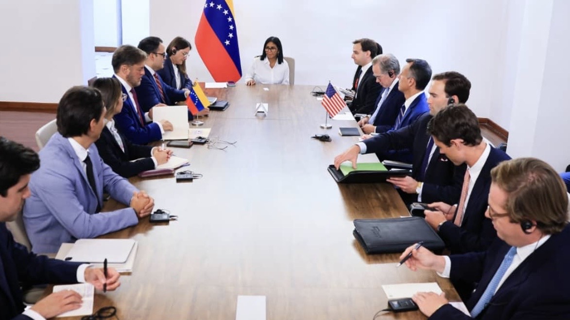 Delcy Rodríguez sostuvo reunión de alto nivel con funcionarios de los Departamentos de Estado y del Tesoro de EE.UU. 1 Delcy Rodriguez sostuvo reunion de alto nivel con funcionarios de
